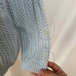 Azure Vintage Cardigan Sweater Knit Womens Medium Cottagecore Granny Button 70s Photo 3