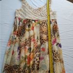 V Cristina Crochet Maxi Dress Size XL Animal Print Sleeveless Photo 5