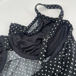 MiracleSuit Tankini Top Size 12 Pin Point Love Knot Black White Polka Dot NWT Photo 12