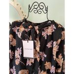 Who What Wear  Dress XL Paisley Dream Maxi Long Sleeves Womens Black Orange Photo 3