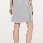 Lululemon Start Anew Skirt Heathered Medium Grey Size 4 Sweat Skirt Photo 3