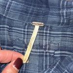 Free People  Womens Stevie's Plaid Paisley Beaded Button-Up Shirt Blue Size Small Photo 8