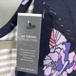 Lane Bryant Floral Stripe Swing Tee Top Size 22/24 New Mixed Print Casual Cute Photo 6