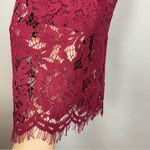 Boohoo Jess Lace Open Shoulder Dress Midi Berry NWT New Cocktail Straps Bodycon Photo 9