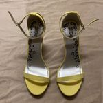 Brash Yellow Suede Heel Photo 1
