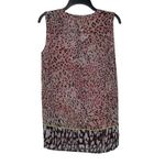 CAbi  Beguila Animal Print Sleeveless Tunic Tank Top Front Button Small‎ Women Photo 7