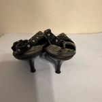 Narciso Rodriguez Black Leather Pumps Sz 9 Studded Slingback Rocker Y2K Italy Photo 5