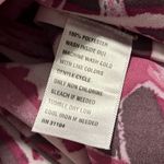 Kaari Blue  size medium hi low tunic purple floral pattern elastic cuff sleeve Photo 4