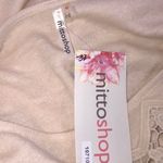 Mittoshop size small ivory crochet sweatshirt Photo 2