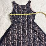 Speechless Navy Blue Lace Fit & Flare Office Siren Party Skater Overlay L NWT Photo 12
