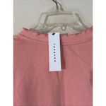 Topshop  Coral Salmon Ruffle Ribbed Neck‎ Trim Sweatshirt Womens 4-6 NEW NWT Photo 5