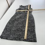 J.Crew Mercantile Dress Womens 4 Black White Gold Tweed Sleeveless Sheath Photo 7