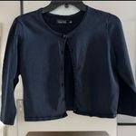 Teri Jon by Rickie Freeman Silk Blend Cardigan Sweater Women’s Black‎ Size 4 Black Photo 0