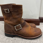RED WING 3356 SHORT ENGINEER COOPER ROUGH & TOUGH BOOTS WOMEN US SZ 9 EU40 UK6.5 Brown Photo 0