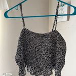 American Eagle Leopard Print Smocked Cami Photo 1