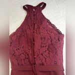Christina Wu  burgundy lace and chiffon formal dress nwot Photo 4