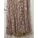 Mac Duggal Pink Floral Embellished Sleeveless Plunge Neck Gown Size 14 NWT 67481 Photo 6