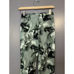 Streetwear Society Pants Womens Small Green Black Flare Bell Bottom Stretch Photo 4