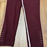 Talbots Women’s Chatham Cropped Tapered Cherry Red Wine Pants Size 8P Petite Photo 8