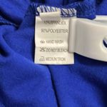 Royal Blue Short Sleeve Midi Bodycon Shirt Dress Womens Small Photo 8