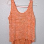 Kenneth Cole  REACTION Heathered Orange Sleeveless Hi-Lo Activewear Top Size L Photo 0