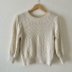 Free People  Villa Cable Sweater Ivory Photo 3