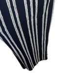 Anthropologie  DOLAN Canovas Navy & White Textured Jumpsuit EUC Size‎ Medium Photo 5