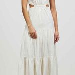 Significant Other Poppy Cut Out Maxi Dress Size US 6 Ivory Photo 0