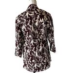 Mango NWT MNG Tropical Print Linen Blend Oversize Blazer Photo 10