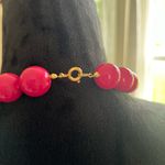 Vibrant Pink Beaded Necklace Classic Style Photo 1