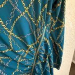 I.N.C Blue Chain Print Women's Top Size XL Photo 2