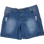 Mudd  Y2K Distressed Bermuda Denim Shorts Photo 0