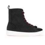 Muklucks MUK LUKS Women's Black Faux Leather High Top Lace Up Sneakers Size 9 Photo 3