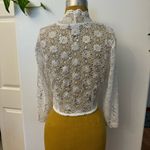 R & M Richards  Women's Open Front Lace Bolero Photo 6