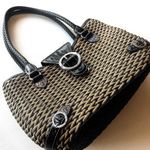 Brighton Basket Weave Sturdy Straw Handbag Shoulder Purse Photo 2