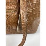 Liz Claiborne * Handbag Purse Tan Faux Leather Croc Embossed Satchel Vintage Y2K Photo 6