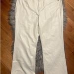 American Eagle AE High-Waisted Vegan Leather Kick Bootcut Crop Pant Size 16 Photo 2