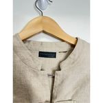 Relativity  Women Asian Style Embroidered Jacket 100% Linen Size Large‎ Photo 5