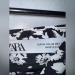 ZARA  Black And White Floral‎ Maxi Skirt Size 4 Photo 2