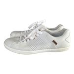 Roots Women's Sneakers Size 5.5 Light Gray Low Top Lace Up Leather Tennis Shoe Photo 1