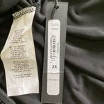 Tahari NWT USA Women’s 2X Liquid Knit Wide Leg Black & White Sleeveless Jumpsuit Photo 8