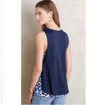 Anthropologie  Deletta Weekdays Polka‎ Dot Layered Tank Top Womens Size S Blue Photo 1