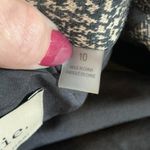 Elie Tahari Elie.  Viscose Brown Black Houndstooth Fitted Blazer size 10 Photo 4