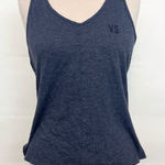 Victoria's Secret Victoria’s Secret cut out cross back navy blue tank top workout activewear Small Photo 0