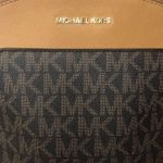 Michael Kors  MK Monogram Bicolor Leather & Coated Canvas Tech Backpack NWT Photo 1