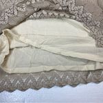 Free People Size XS Simone Crochet Lace Mock Neck Bell Sleeve Mini Shift Dress Photo 9