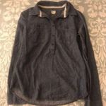 Toms for Target NWOT Women’s Blue Long Sleeve Button-Up Collared Shirt (Size XS) Photo 0