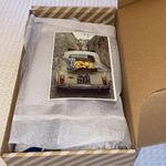 Soludos NEW! Sedona Beaded Leather Faux Fur Mules Size 6.5M Navy White Black Photo 10