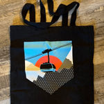 Black Tote Bag with Graphic Design Photo 0