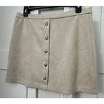 Newbury Kustom  A LINE SKIRT WITH FAUX BUTTON FRONT SOFT WOMENS SIZE LARGE Photo 1